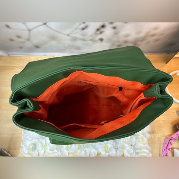 Hunter Olive Green Flap Backpack - Picture 13 of 14